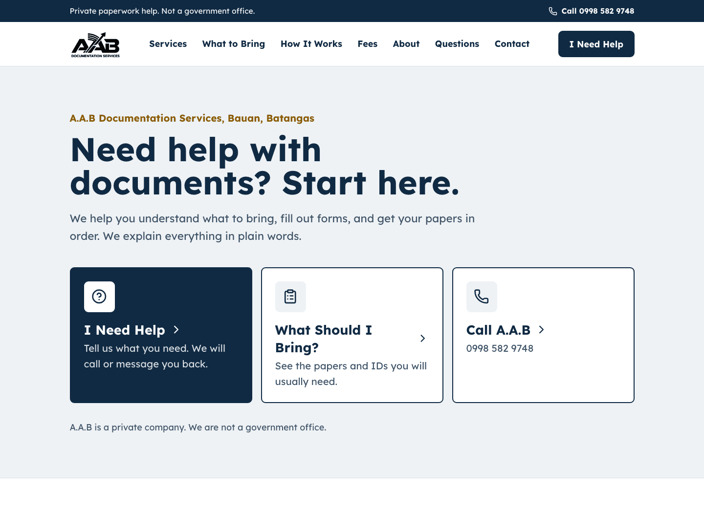Decision Point website preview