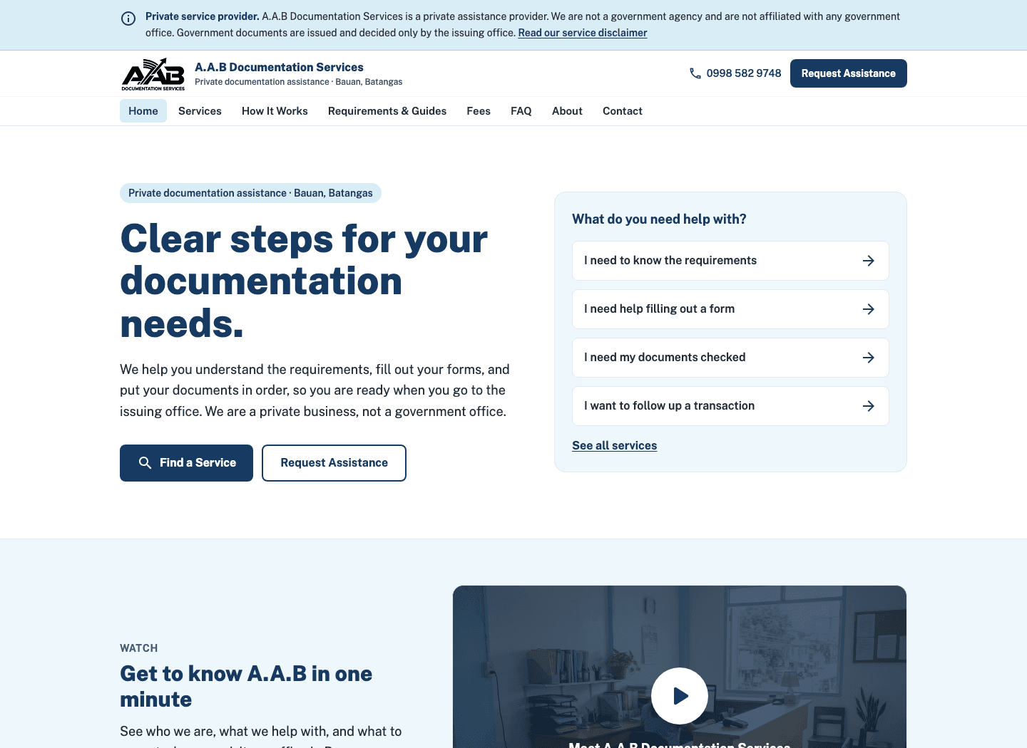 Clear Steps website preview